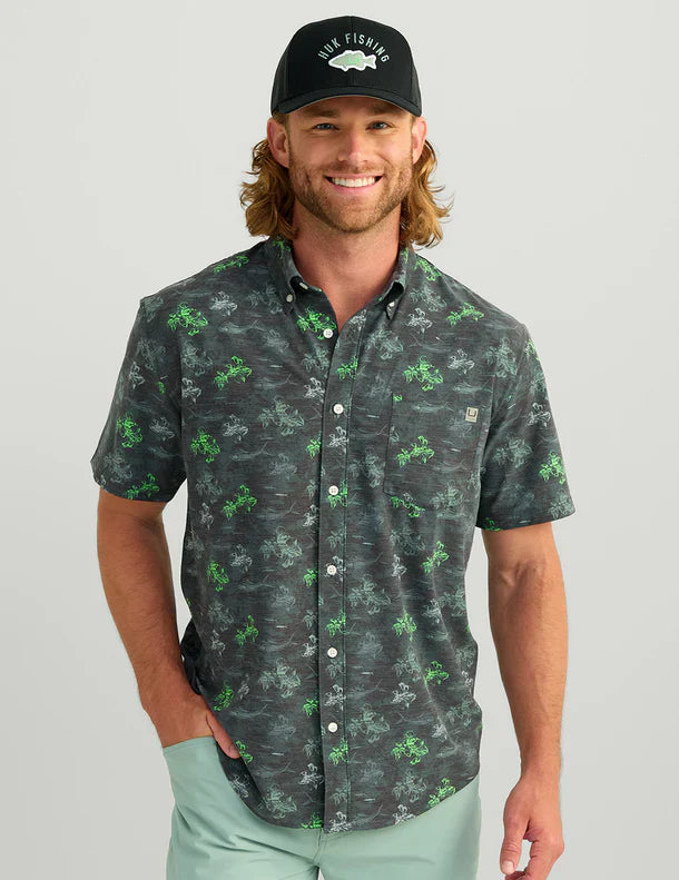 Huk Kona KC Printed Short Sleeve Button-Down