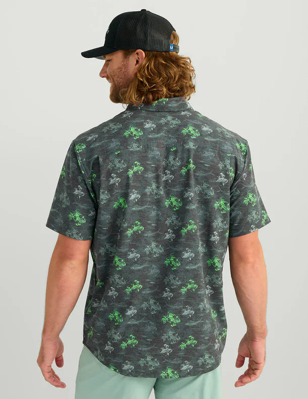 Huk Kona KC Printed Short Sleeve Button-Down
