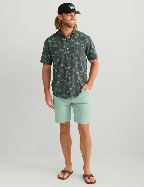 Huk Kona KC Printed Short Sleeve Button-Down