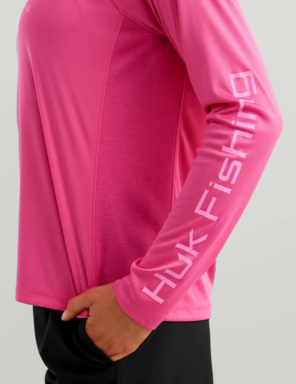 HUK Women’s Pursuit Performance Crew – Fuchsia Splash