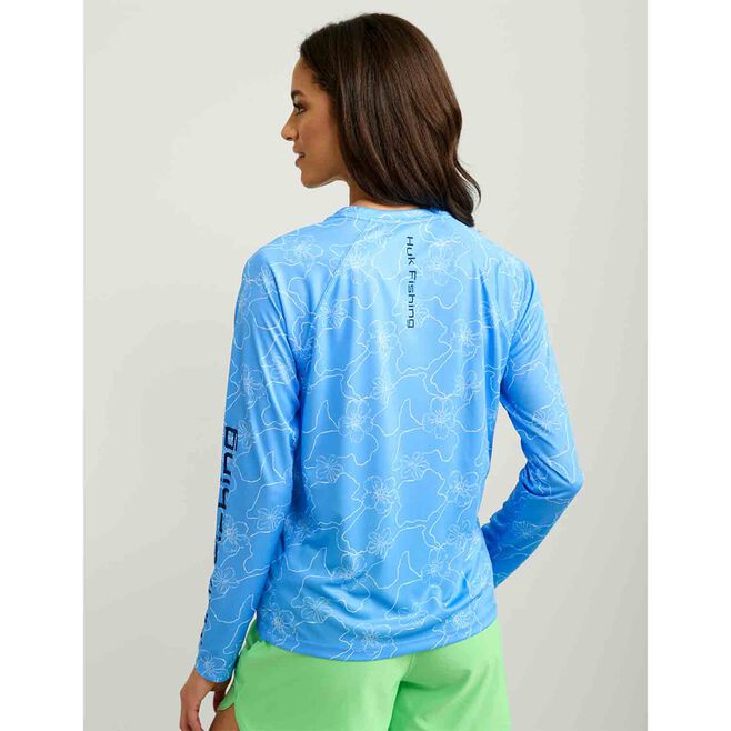 HUK Women’s Pursuit Printed Shirt – Marolina Blue