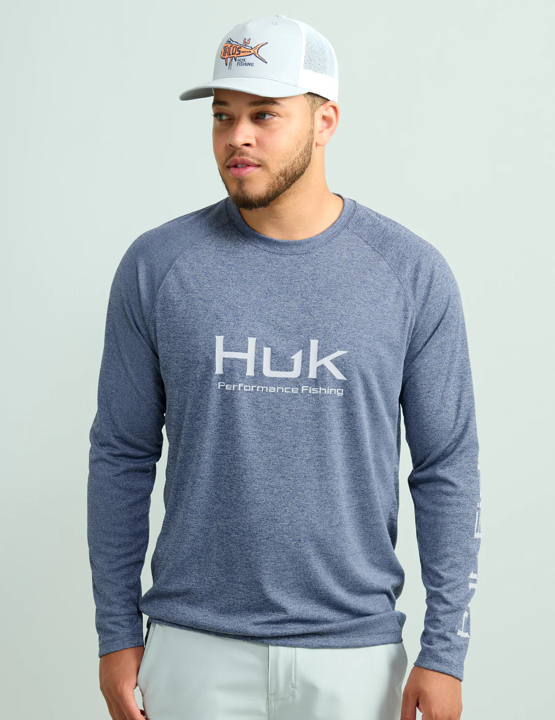 Huk Pursuit Long Sleeve Heather
