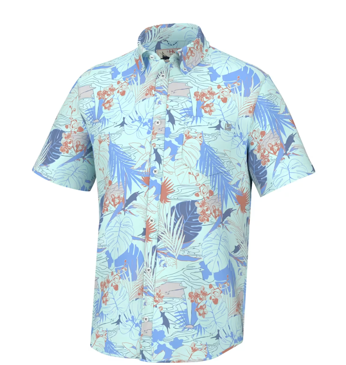 Huk Kona Graphic Button-Down Shirt