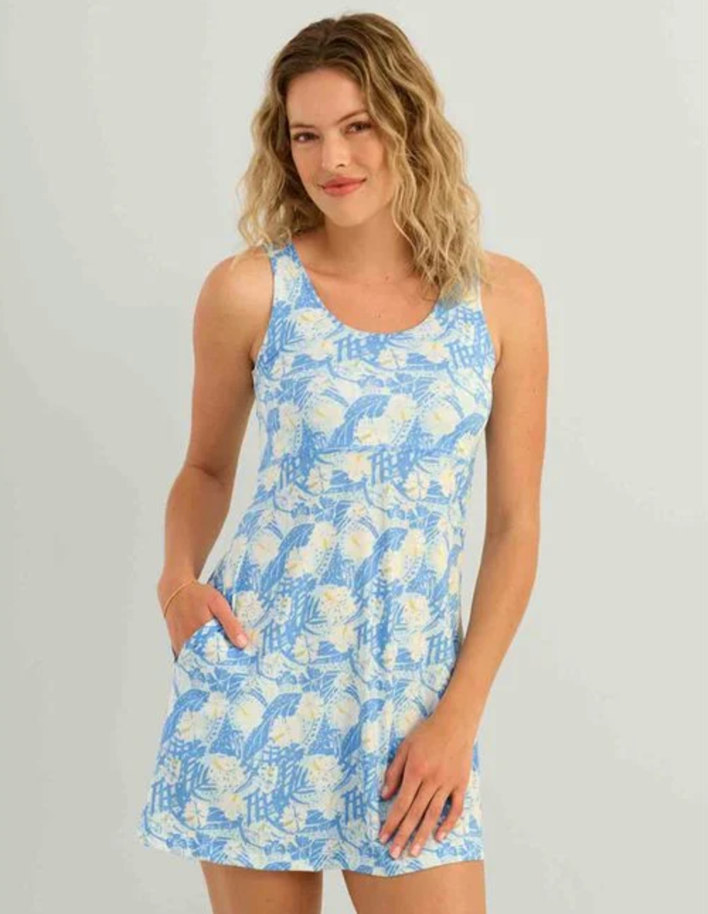 Huk Women’s Icon Printed Dress – Marolina Blue
