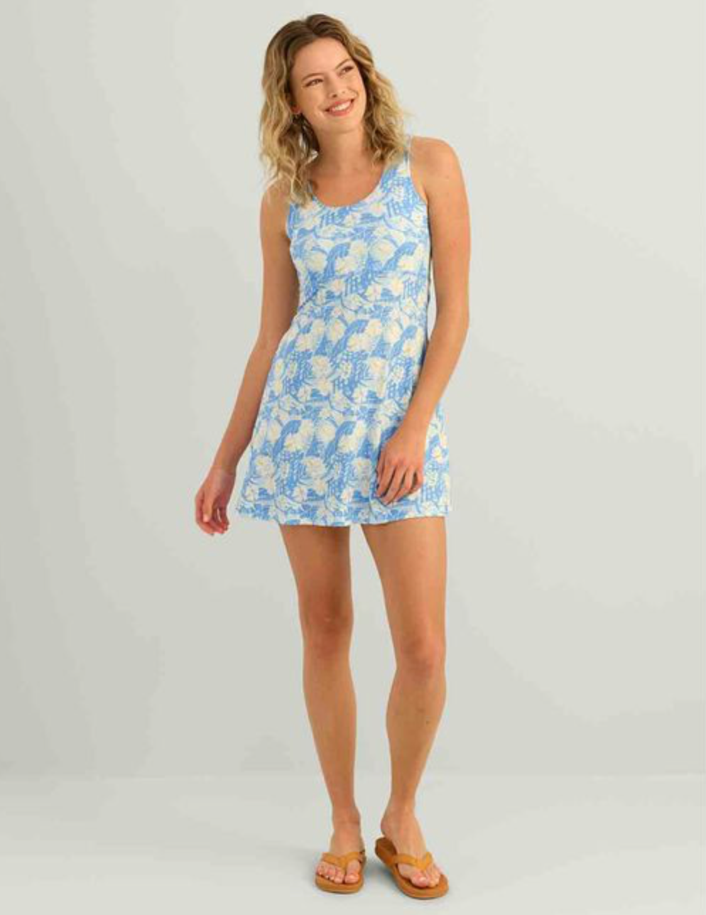 Huk Women’s Icon Printed Dress – Marolina Blue