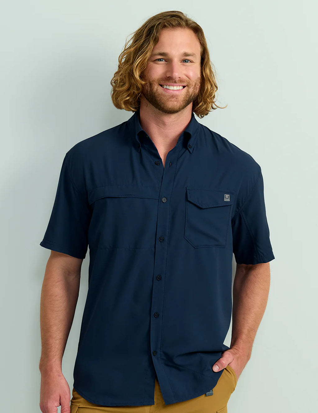 Huk Tide Point Short Sleeve Button-Down