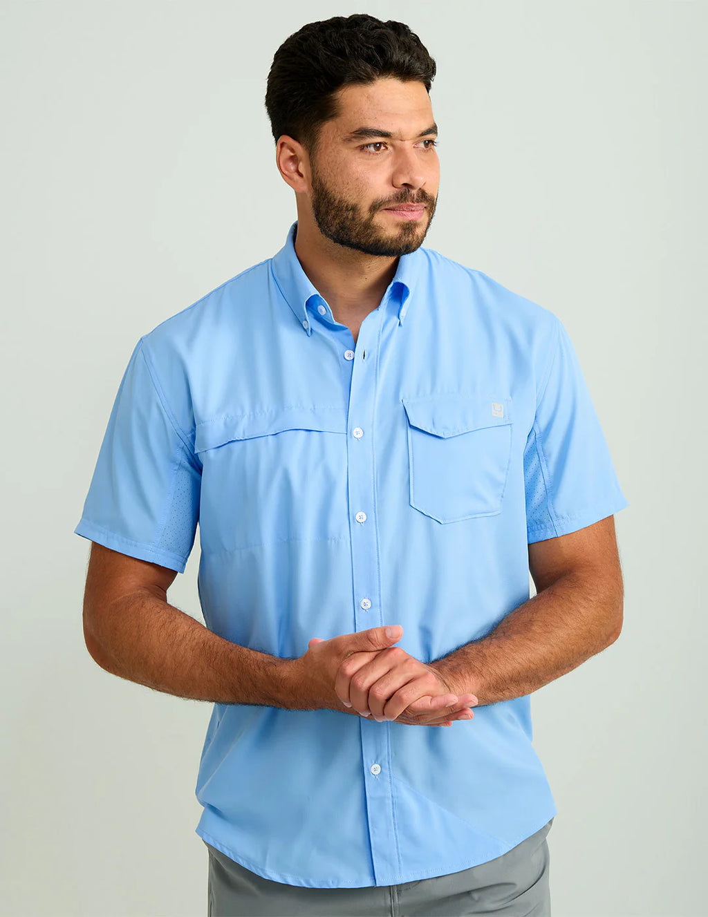Huk Tide Point Short Sleeve Button-Down
