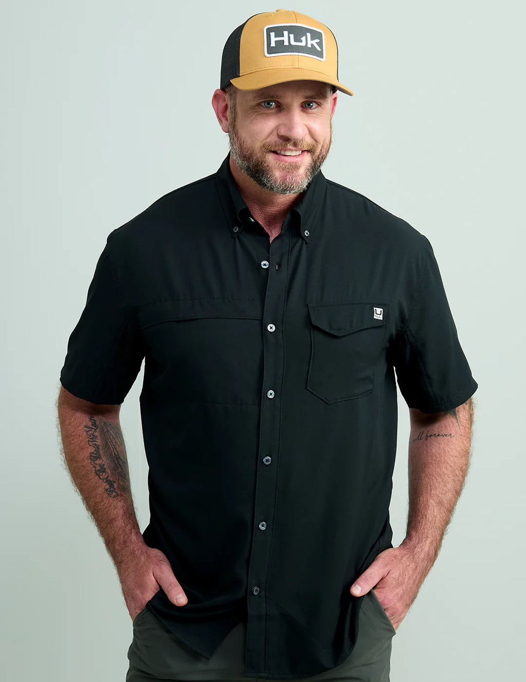 Huk Tide Point Short Sleeve Button-Down