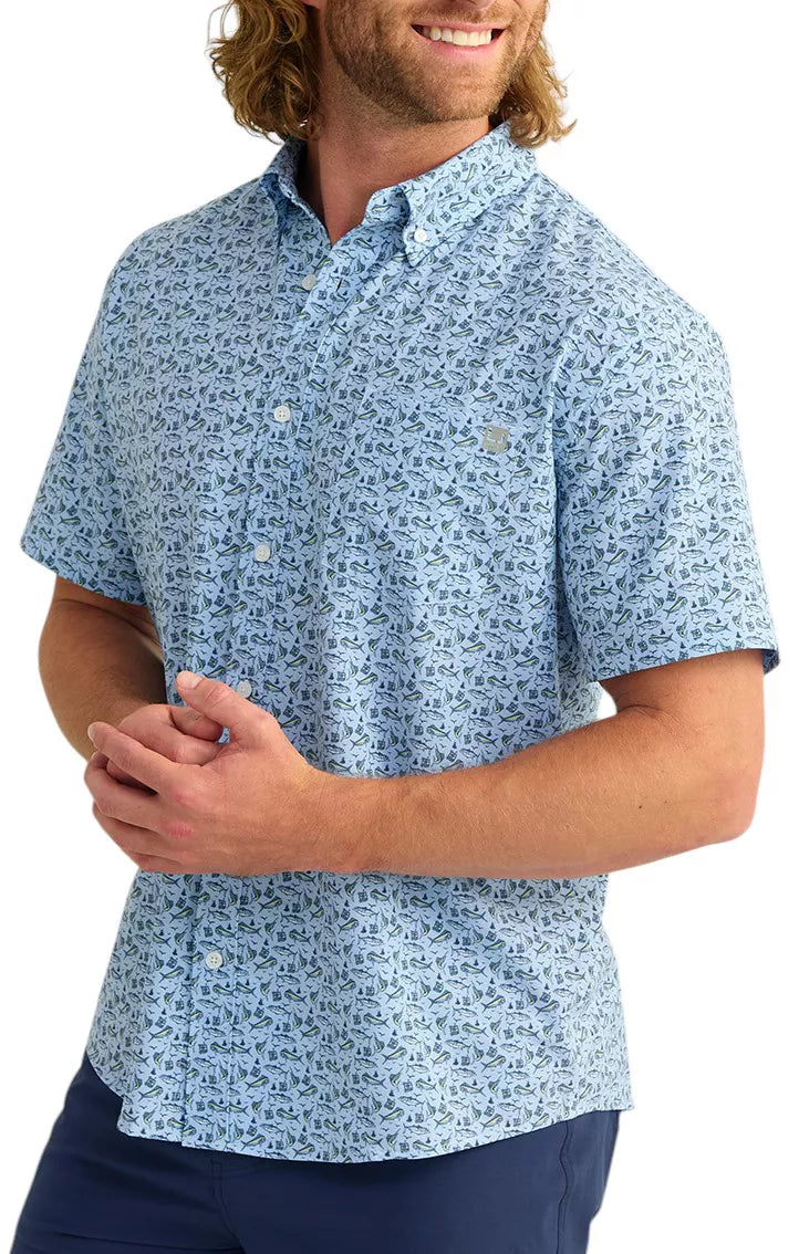 Huk Graphic Button-Down