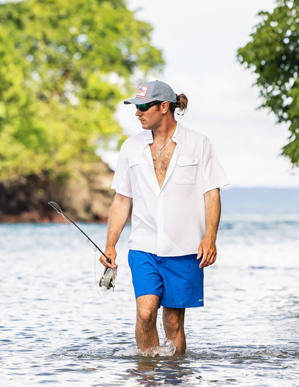 Huk Tide Point Short Sleeve Button-Down