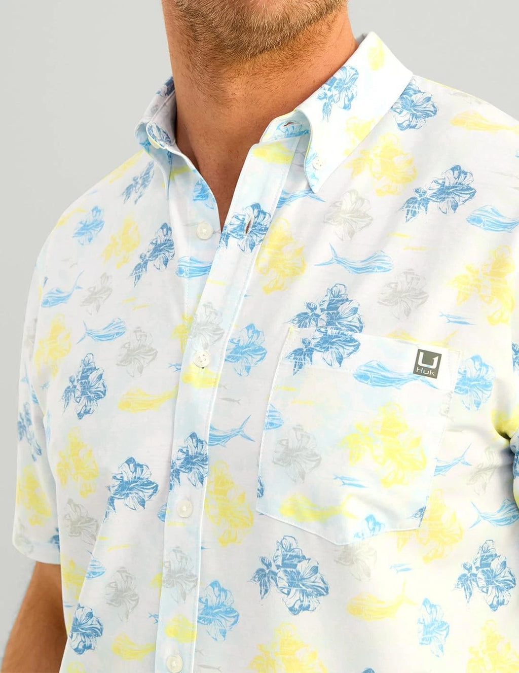 Huk Graphic Button-Down