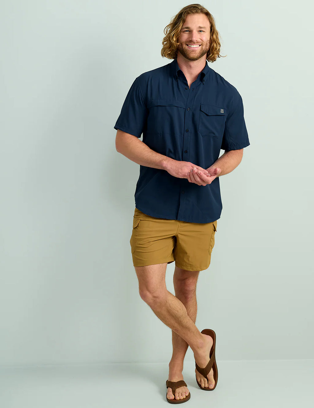Huk Tide Point Short Sleeve Button-Down