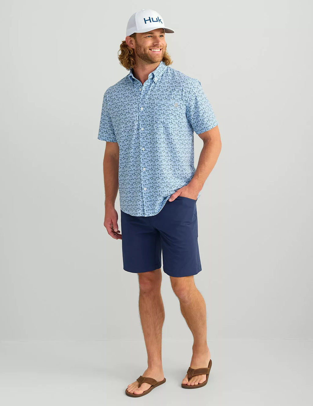 Huk Graphic Button-Down
