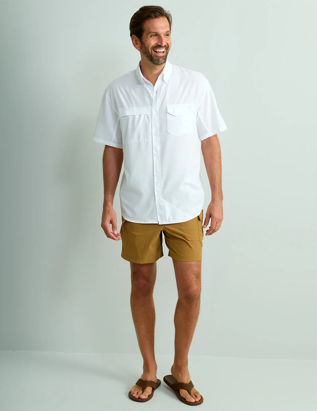 Huk Tide Point Short Sleeve Button-Down