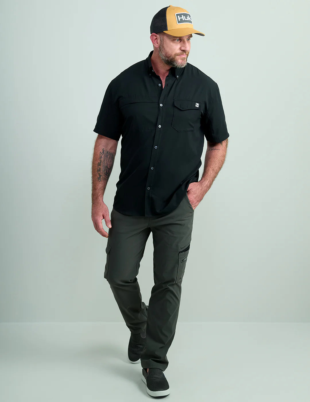 Huk Tide Point Short Sleeve Button-Down